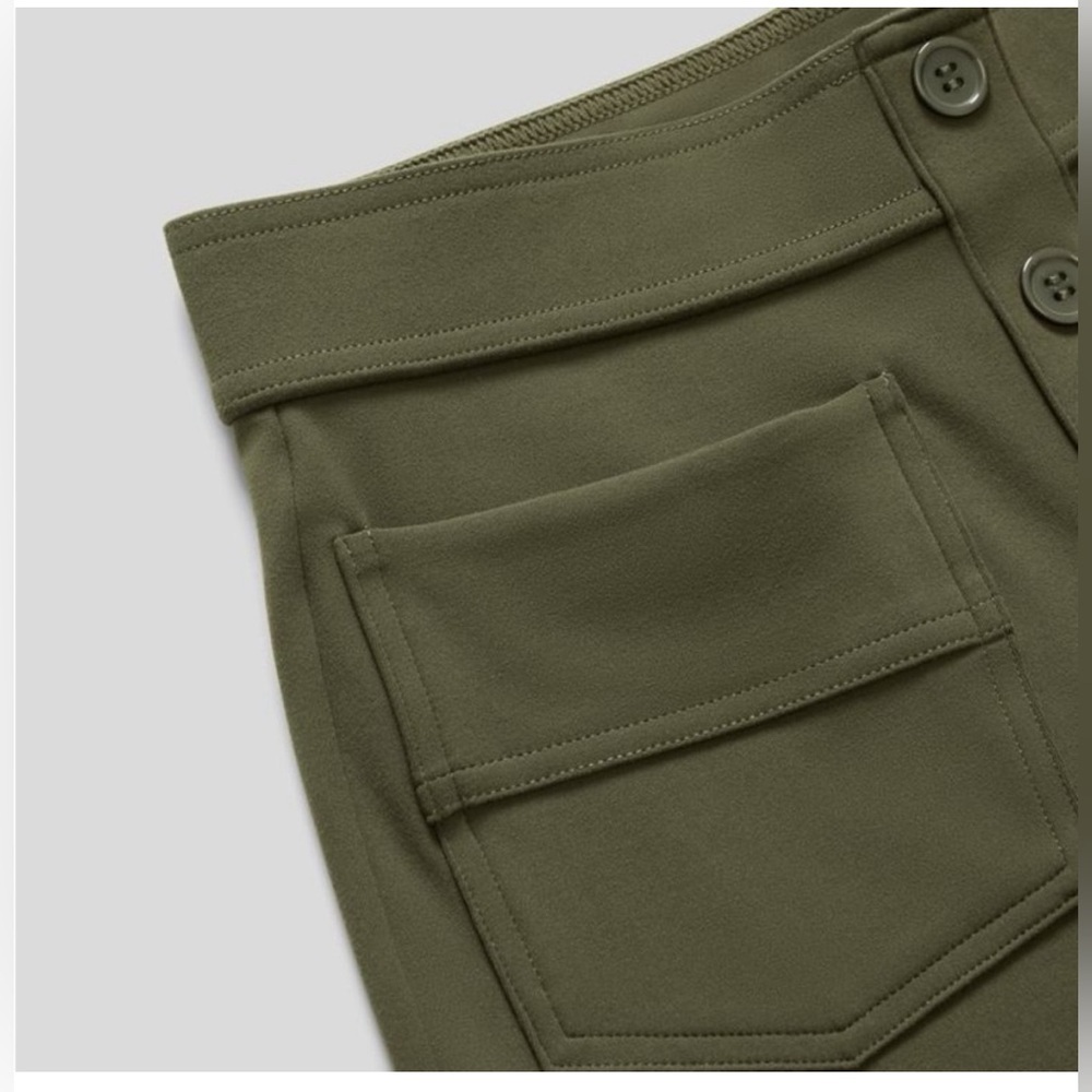 Halara High Waisted Button Multiple Pockets Straight Leg Casual Pants NEW/NWT💚 - Picture 8 of 10